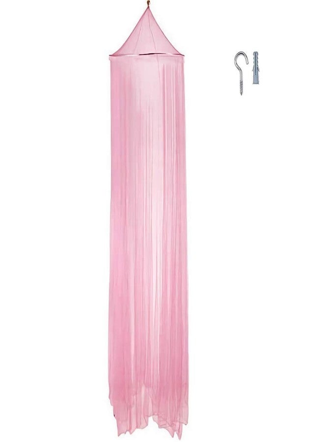 Eimilaly Bed Canopy Mosquito Net, Bed Canopy for Girls Room Decor - Insect Protection Hanging Canopy for Adults, Babies, Outdoor Camping, Pink/No Opening - Image 2