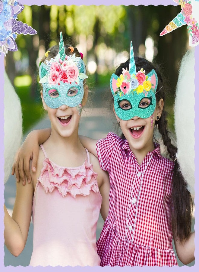 Marsui 32 Pcs Unicorn Animal Face Masks for Kids Monster Jungle Forest Zoo Animals Cartoon Masks for Animal Theme Birthday Party Decorations - Image 5