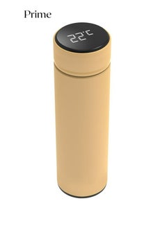 Smart Water Bottle Cup by Porodo With Temperature Indicator Up to 12 Hours of Thermal Insulation Sports Drink Flasks 500ml Touch Sensitive Display Non-Slip Base 17 Oz