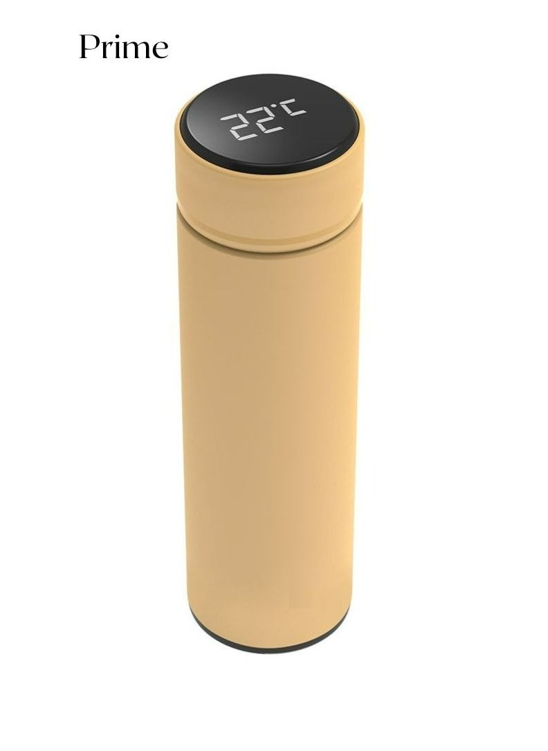 PRIME - Smart Water Bottle Cup by Porodo With Temperature Indicator Up to 12 Hours of Thermal Insulation Sports Drink Flasks 500ml Touch Sensitive Display Non-Slip Base 17 Oz - Image 1