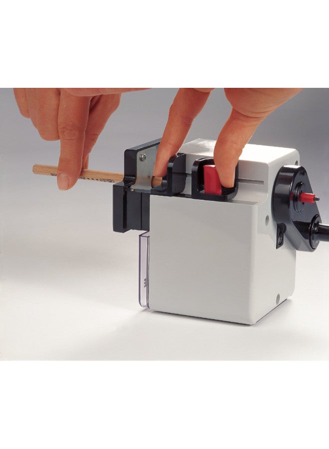 Dahle 166 Premium Pencil Sharpener w/Point Adjuster & Automatic Cutting System, Accepts Graphite & Oversized Artist Pencils - Image 2