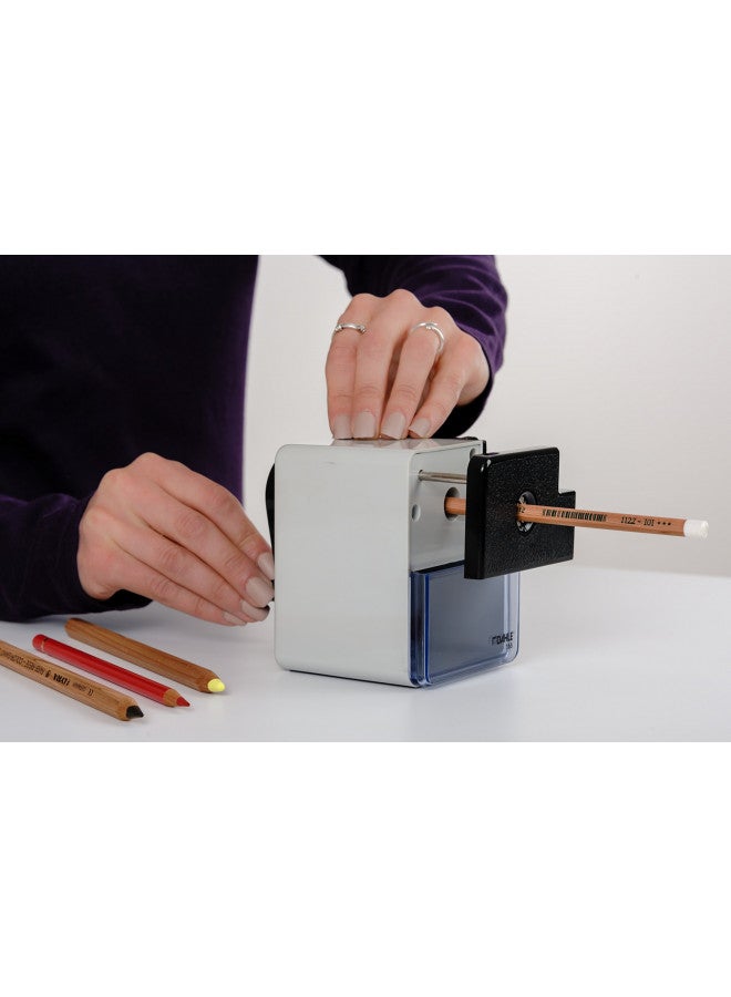 Dahle 166 Premium Pencil Sharpener w/Point Adjuster & Automatic Cutting System, Accepts Graphite & Oversized Artist Pencils - Image 1