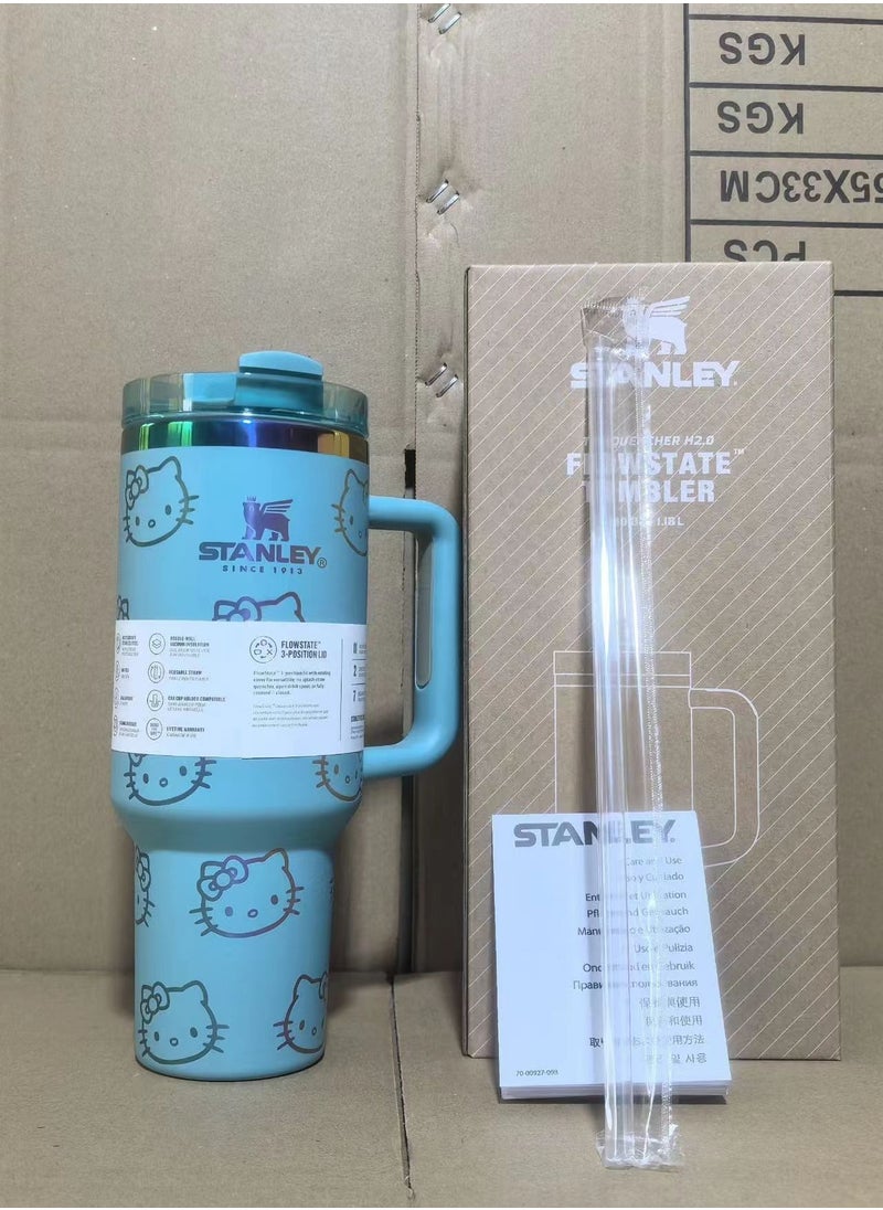Stanley - Quencher H2.0 Stainless Steel Vacuum Insulated Tumbler with Lid and Straw for Water, Iced Tea or Coffee, Smoothie and More,  40oz/1.18L - Image 1