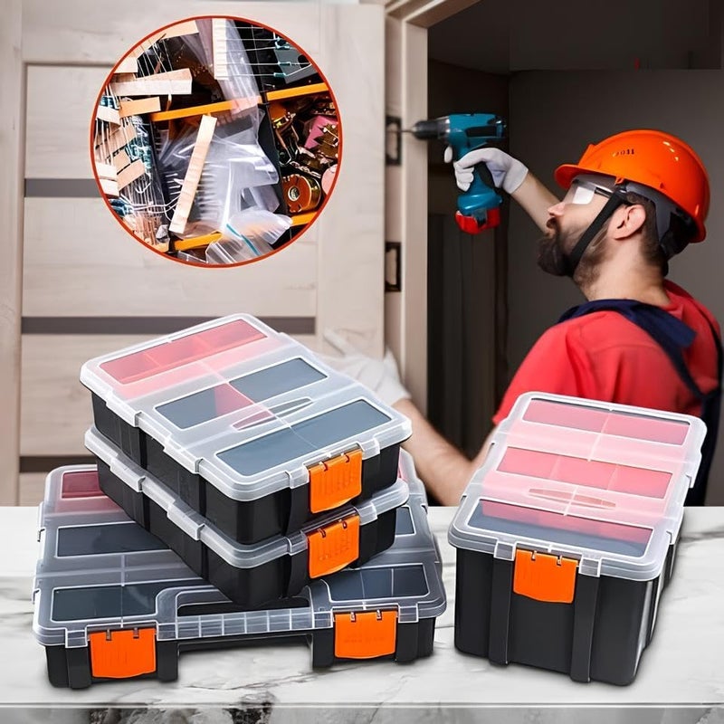 LASALE Toolbox Organizer Sets 4 Piece Hardware Parts Organizers Compartment Small Parts Organizer Versatile and Durable Storage Tool Box for Screws Nuts Parts - Image 5