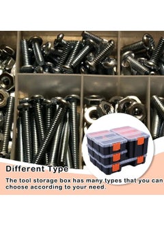 LASALE LASALE Toolbox Organizer Sets 4 Piece Hardware Parts Organizers Compartment Small Parts Organizer Versatile and Durable Storage Tool Box for Screws Nuts Parts  - Image 3