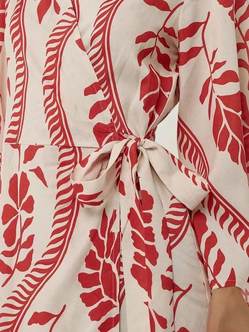 HICCUP Floral V-Neck Mini Dress