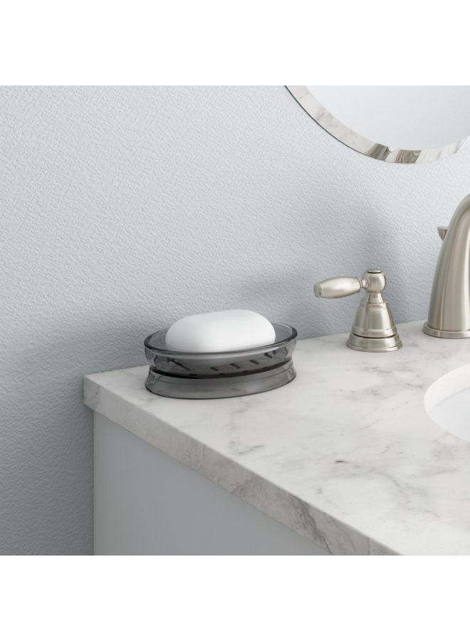 InterDesign Franklin Soap Dish Clear 15.8x4.867x13.6cm - Image 4