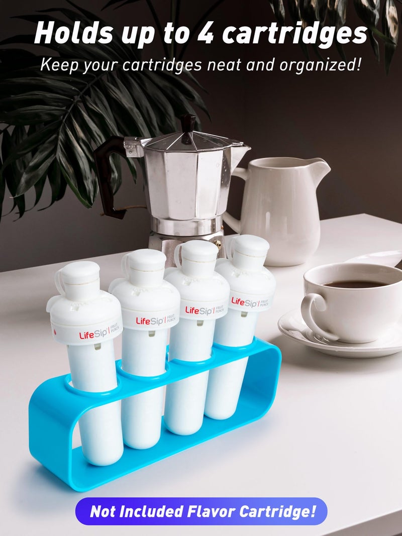 SUNMON 4 Holes Holder Compatible with Cirkul Flavors Cartridges - Storage Flavors Cartridges Refills, for Water Bottle Flavors Cartridges Storage Organizer Support - Image 3
