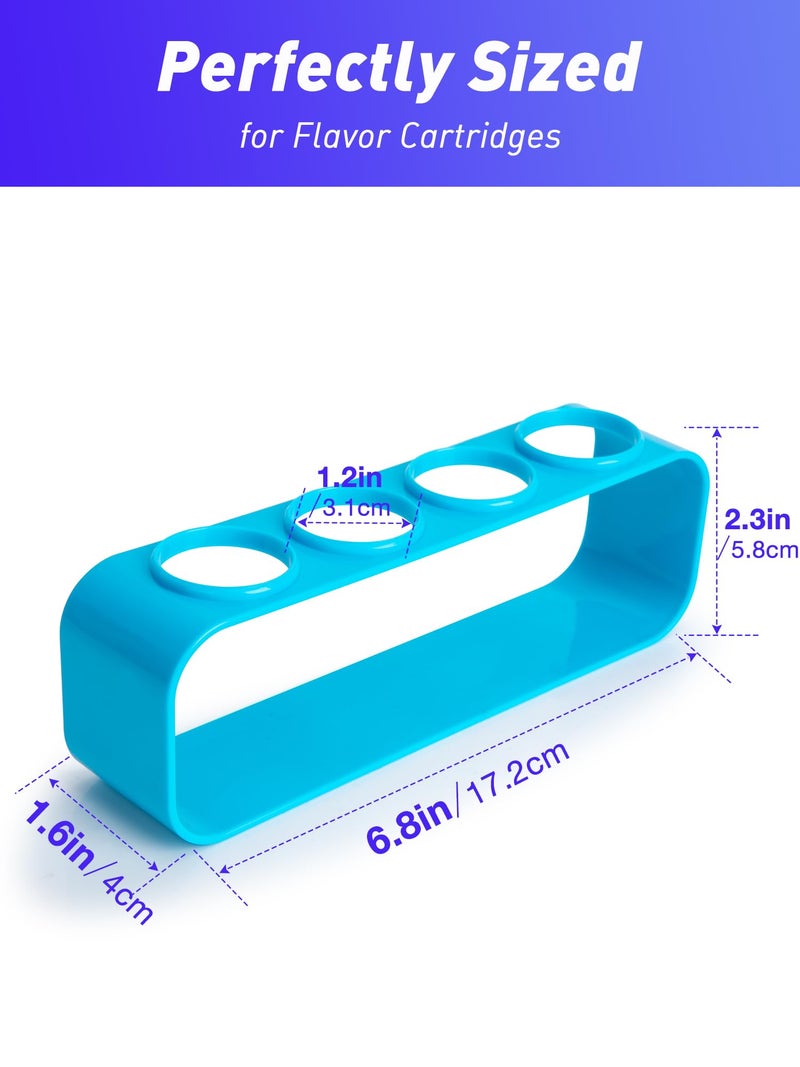 SUNMON 4 Holes Holder Compatible with Cirkul Flavors Cartridges - Storage Flavors Cartridges Refills, for Water Bottle Flavors Cartridges Storage Organizer Support - Image 2