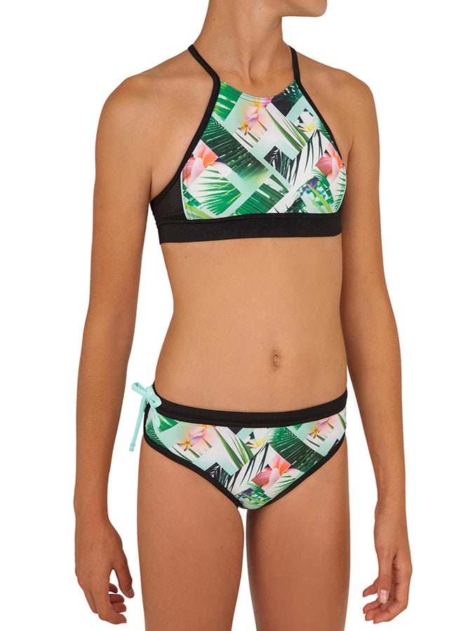DECATHLON Girl’s surf swimsuit crop top baha 900 - Image 1