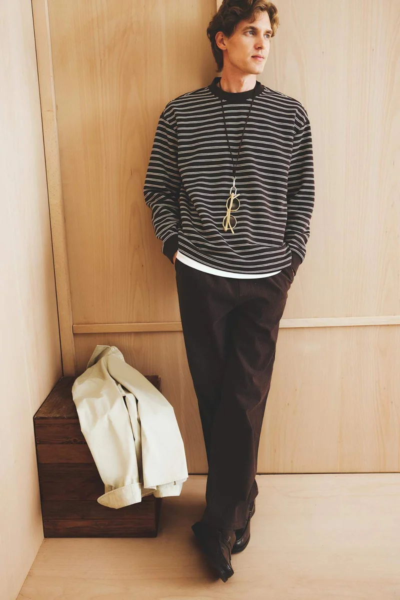 ديفاكتو Relax Fit Long Sleeve Sweatshirt