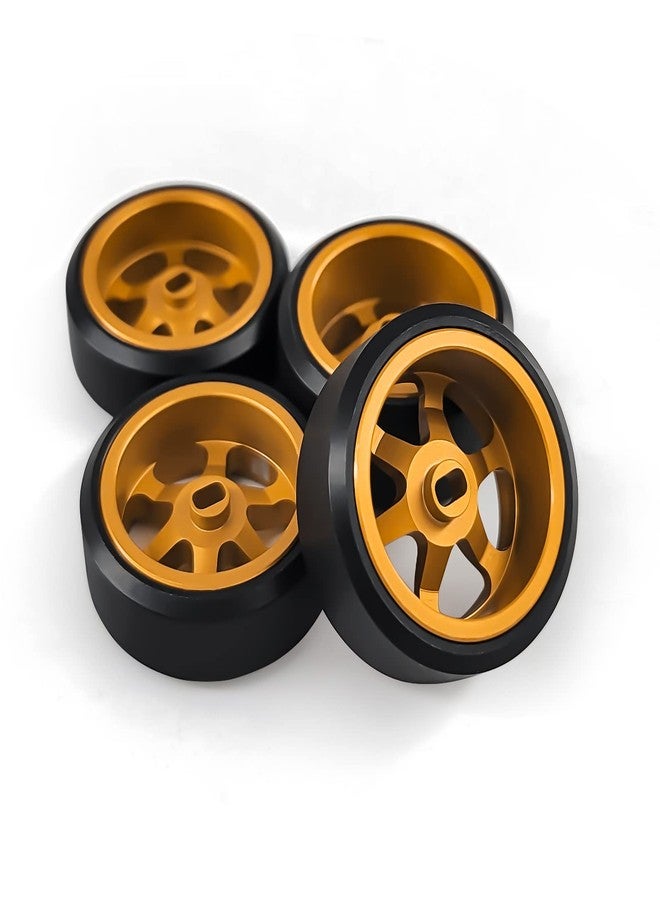 Abendor 6 Spoke Wheel Rims & Rc Car Drift Tires for 1/28 RC Hobby Model Car, [2*Narrow+2*Wide] 4 Pcs 20mm Aluminum Alloy Rims with Tires for Wltoys K969 K989 P929 AWD XRX AMZ WL DRZ GLA BZ - Image 5