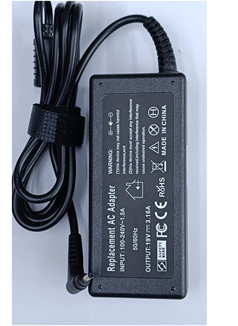 CS 19V 3.16A 3.0 X 1.1MM AC Adapter Charger Carger Casan Laptop Samsung mini  - Image 1