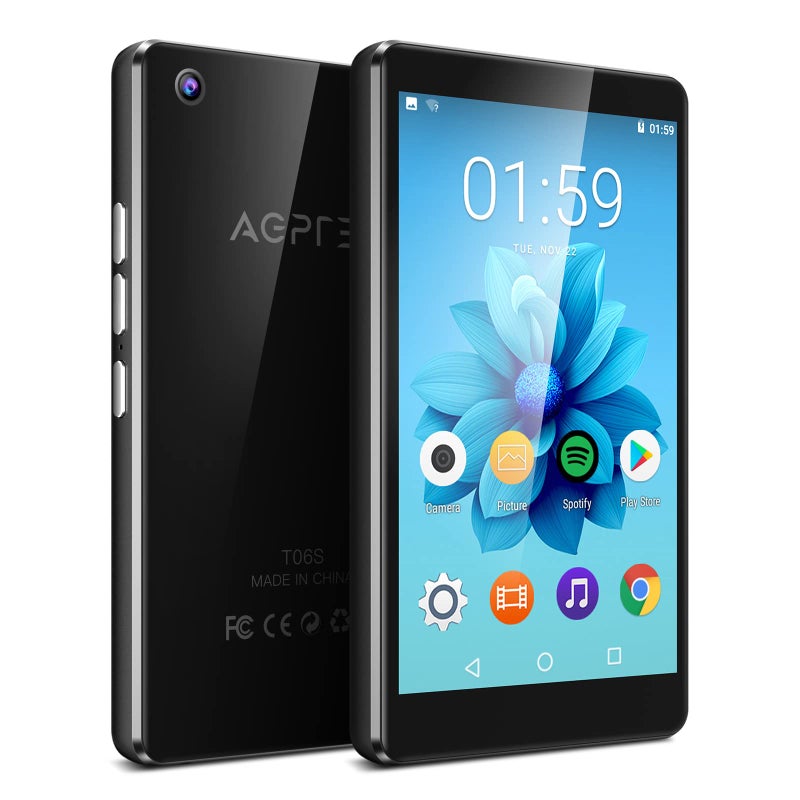 AGPTEK 80GB WiFi MP3 Player with Bluetooth and 5MP Camera, 4 inch Touch Screen MP4 Player Lossless Music Player, Support APPs, Spotify, Browser, Blue - Image 1