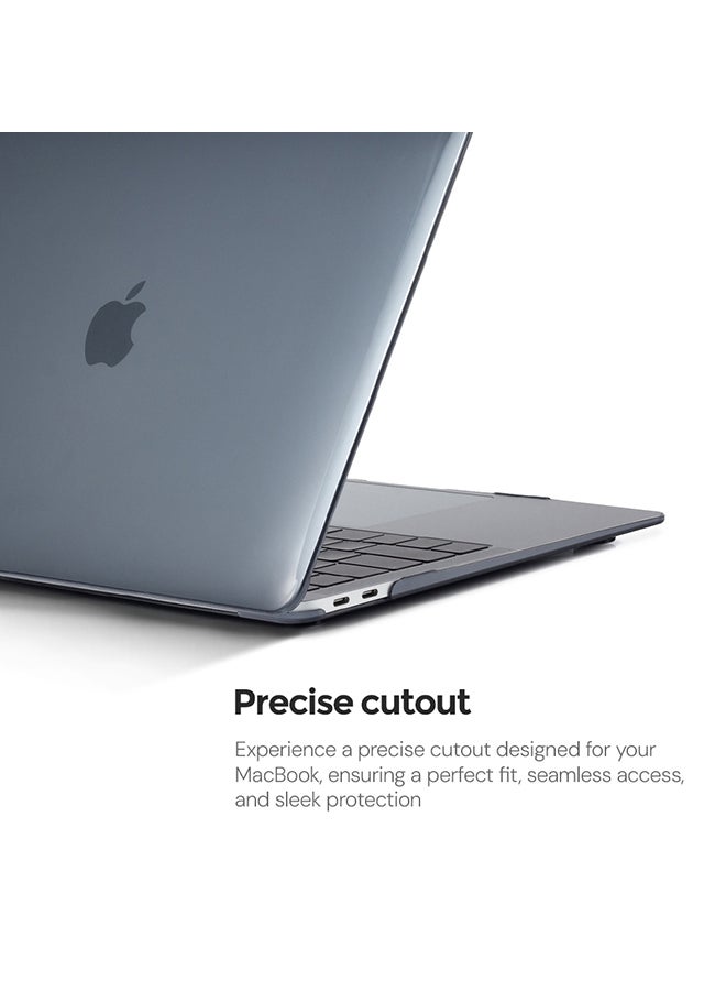 O Ozone Slim Crystal Case Compatible with MacBook Air 13 inch (A2681) M2 2022, (A3113) M3 2024 Hard Case with Keyboard Cover & Screen Protector, Black - Image 4