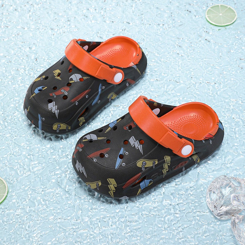 Cartoon Camouflage Baby Slippers Summer Non-Slip New Children'S Hole Shoes Indoor And Outdoor Wear Non-Slip Beach Sandals - Image 5