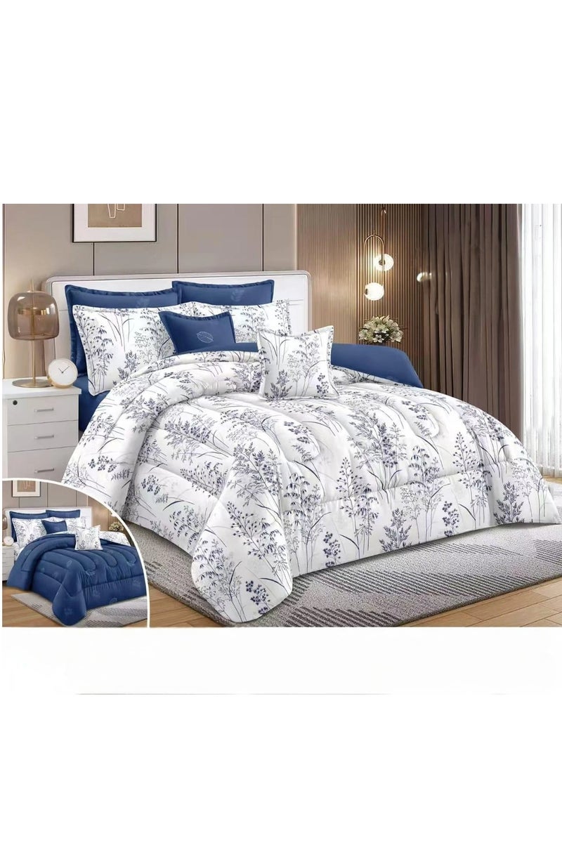 Luxurious double bed sheet, printed, made of microfiber, size 240*260 cm