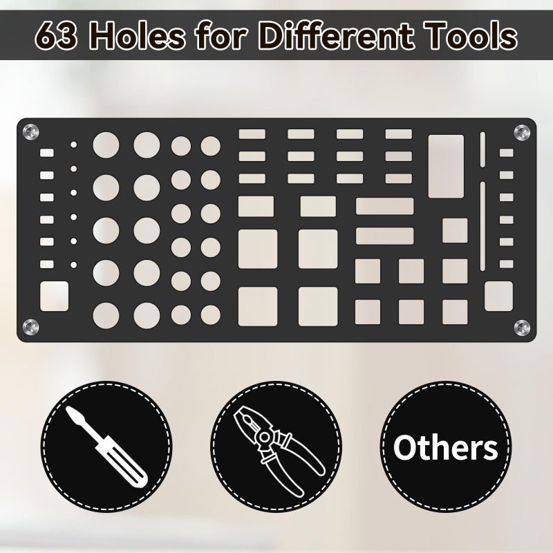 FPVERA Screwdriver Organizer Holder Angle and Height Adjustable Screwdriver Storage Rack for Desktop rc Repair Tool(Need Install) - Image 5