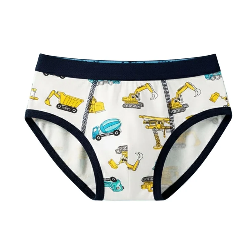 babyqlo Boys Cotton Fun Print Briefs Pack of 4