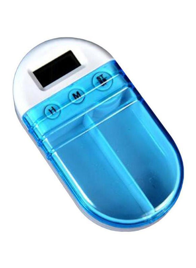 نيبمينينت منظم أدوية إلكتروني أتوماتيكي محمول مع مؤقت تذكير مقسم إلى جزئين - Image 1