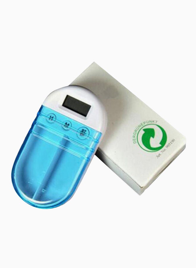 نيبمينينت منظم أدوية إلكتروني أتوماتيكي محمول مع مؤقت تذكير مقسم إلى جزئين - Image 2