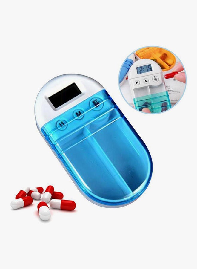 نيبمينينت منظم أدوية إلكتروني أتوماتيكي محمول مع مؤقت تذكير مقسم إلى جزئين - Image 3