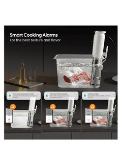INKBIRD INKBIRD WiFi Sous Vide Machine ISV-101W 1000 Watts Sous Vide Cooker 3D Water Circulation Heating with App Preset Menus Cooking Booking Function Cooking...  - Image 3
