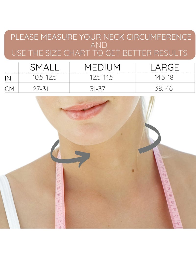 Bukela Neck and Chin Compression Garment Wrap, Post Surgical Chin Strap Bandage for Women, Face Slimmer, Jowl Tightening, Chin Lifting(Black) - Image 3