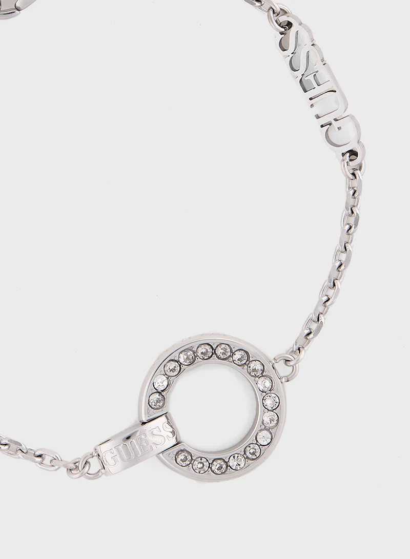 GUESS Lady Pave Circle Bracelet