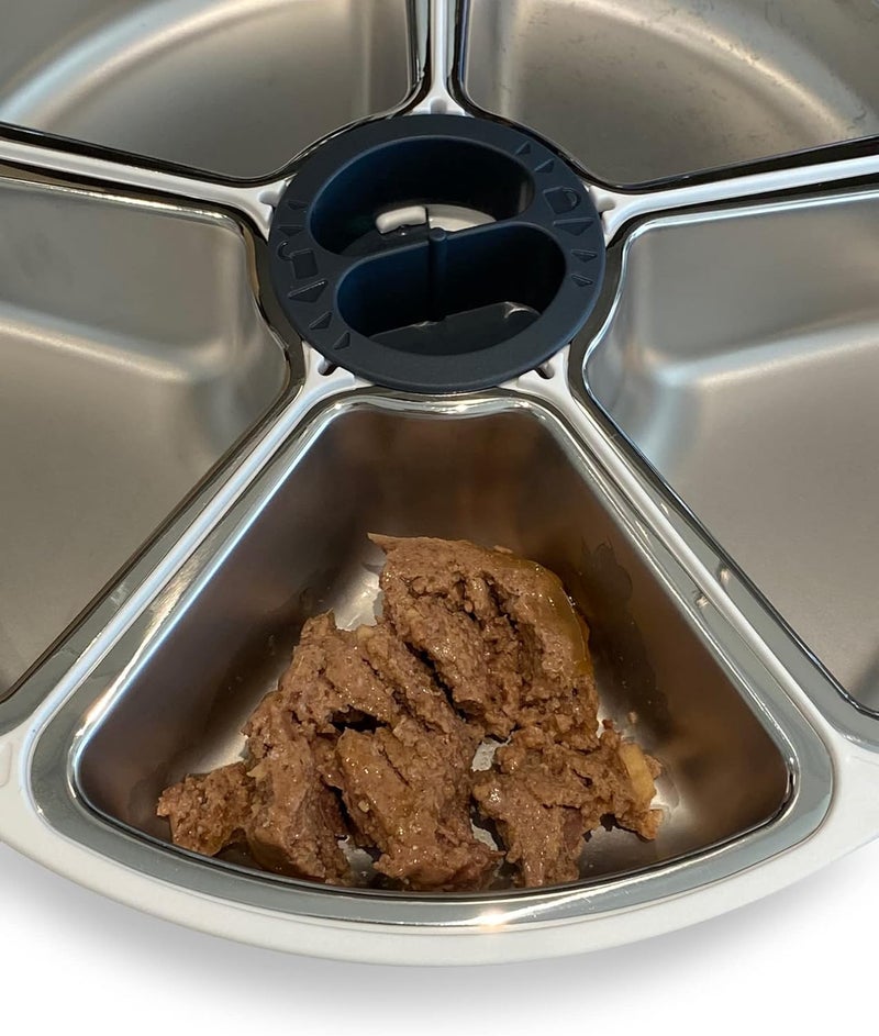 Cat Mate Stainless Steel Inserts x 5 for Five-meal Automatic Pet Feeder (Bowls Only) - Image 3