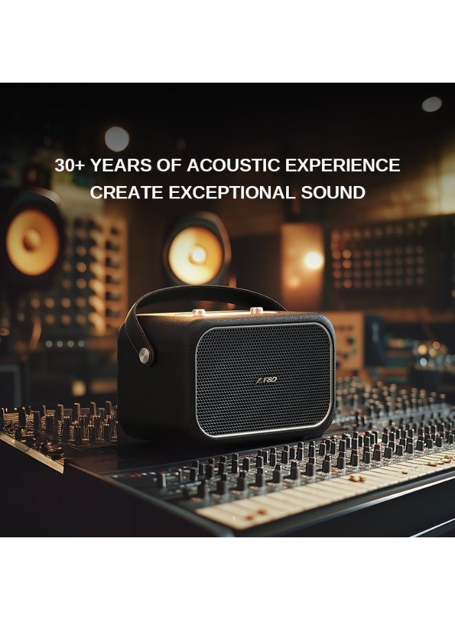 F&D RW40 Portable Bluetooth Speaker with 3 Speakers,Deep Bass and 360°Surround Sound, Rich Balanced Audio,APP Control,BT/AUX/USB Input Support,20H Playtime, Bluetooth 5.3 for Home Party(Without Microphone) - Image 2