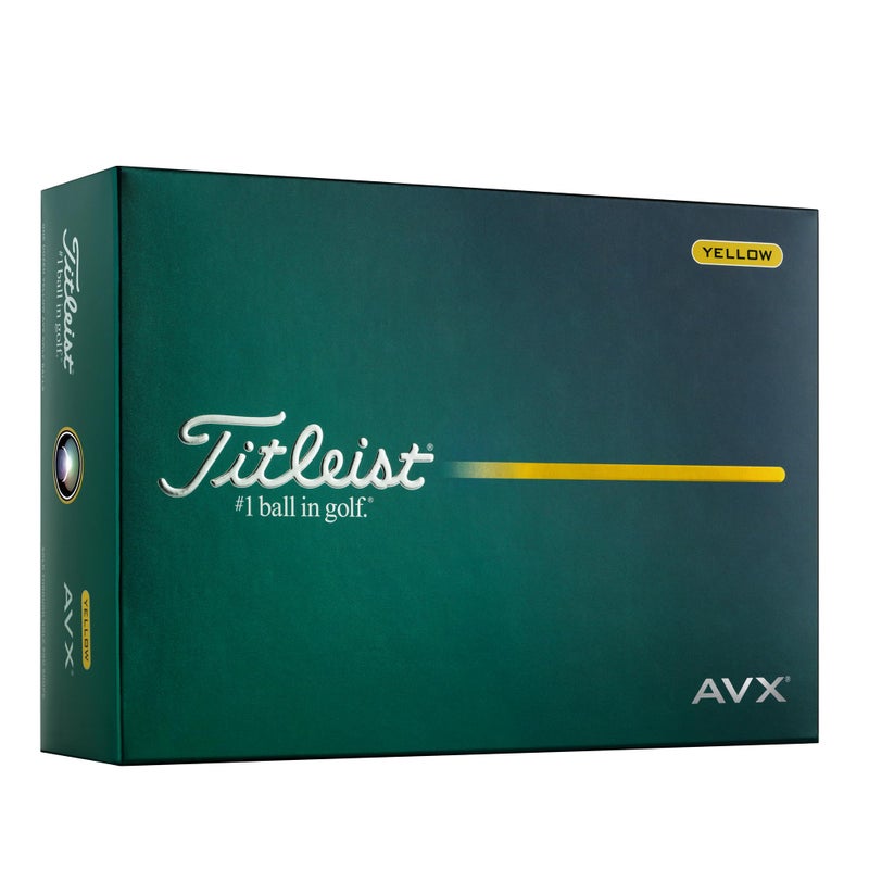 Titleist AVX Golf Balls, Yellow (one Dozen) - Image 1