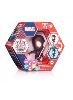 WOW! PODS Spiderman Collection - Miles Morales | Superhero Light-Up Bobble-Head Figure | Official Marvel Collectable Toys & Gifts, 4 Inches  - Image 2