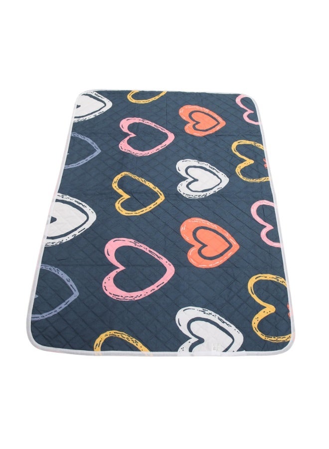 LOKIPA Baby Waterproof Bed Pad 90x70cm - Washable Reusable Toddler Mattress Protector, Underpads for Kids & Adults, Fits Crib/Pack n Play/Mini Crib, Potty Training & Incontinence Pads  - Image 1