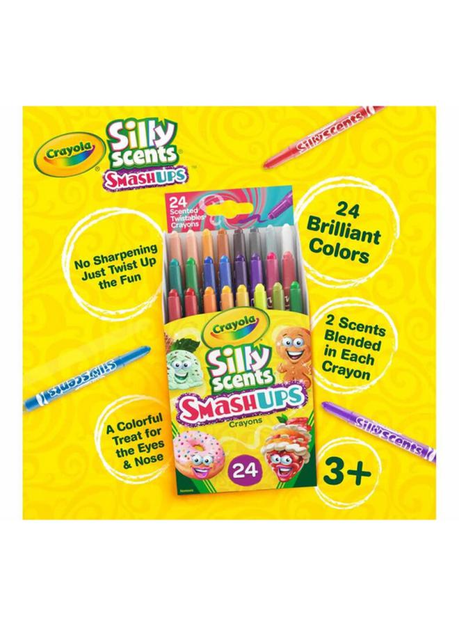 Crayola 24-Piece Silly Scents Smashups Mini Scented Twistable Crayon Set Multicolor CRA523470A000 - Image 3