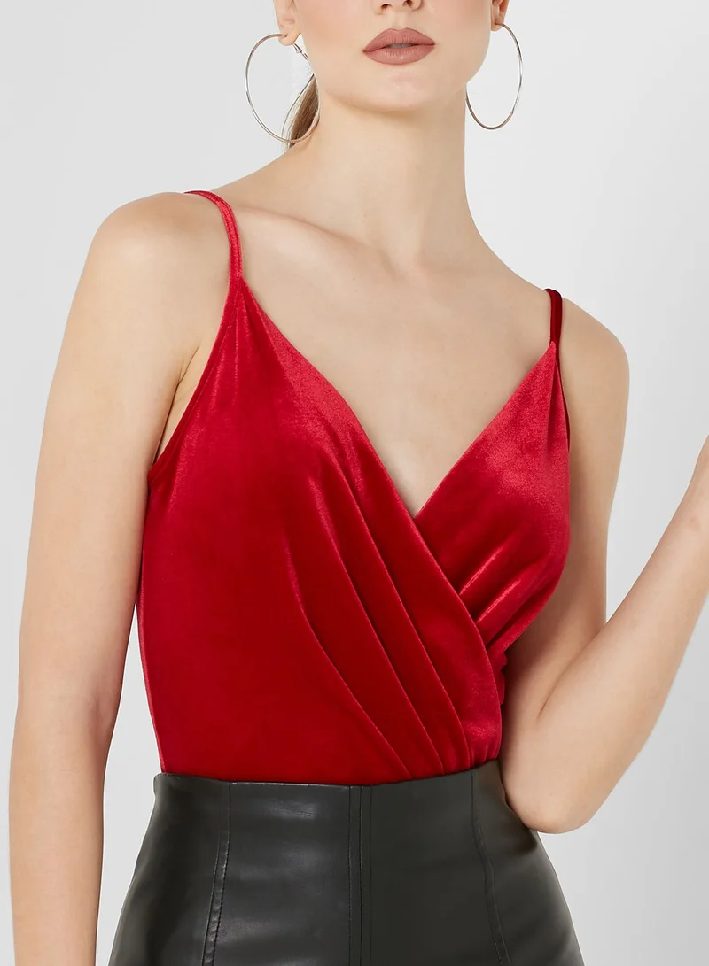 NEW LOOK Velvet Wrap Body