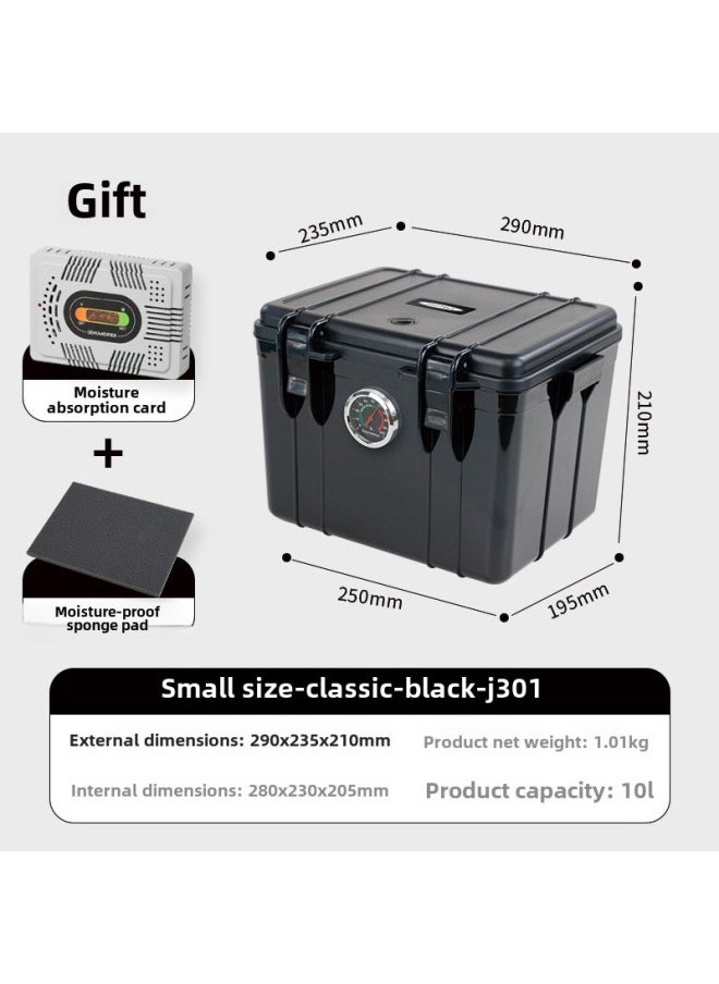 Generic Multifunctional Moisture-proof Storage Box Camera Photographic Equipment Precision Instrument Safety Protection Box Electric Hardware Toolbox-Color:J301 Small Size  Comes With Electronic Moisture Absorption Card + Sponge Pad  - Image 1