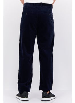 GANT Men Regular Fit Solid Corduroy Pants, Navy Blue  - Image 3