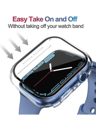 Apple Watch Series 11 10 46mm case with Tempered Film Screen Protector, Full Protective Hard PC Bumper Touch Sensitive HD Screen Cover(46mm,Clear) - view 3