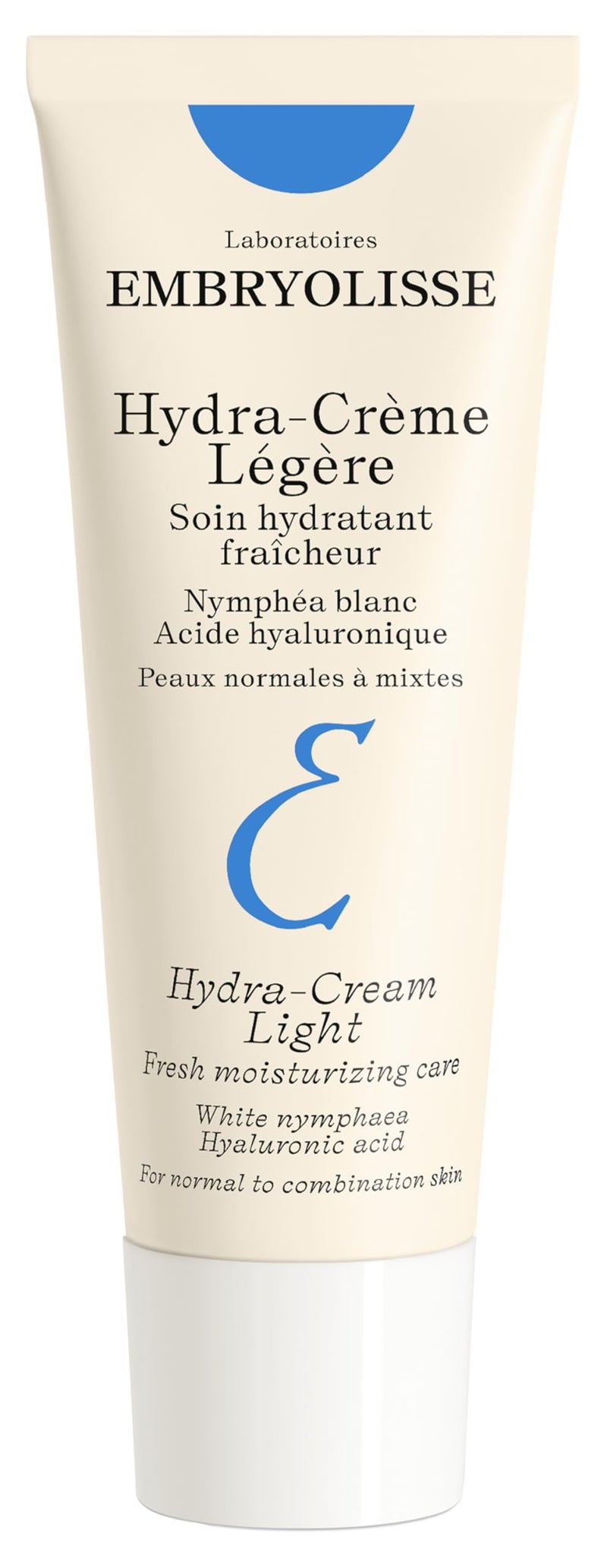 Embryolisse HydraCream Light Moisturizer Refreshing Gel Cream with Hyaluronic Acid  White Water Lily Extract for Normal to Combination Skin 135 Fl Oz