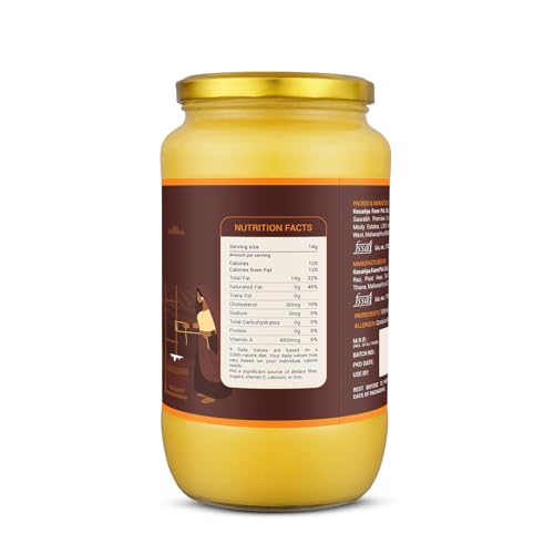 Vedic Ghee Premium A2 Gir Cow Cultured Desi Ghee from Kesariya Farm | Vedic Bilona Two Way Churned | Indian Gir Cow Ghee, Pure A2 Ghee, Natural & Healthy, Non-GMO | Lab Certified (2 Liters) - Image 4