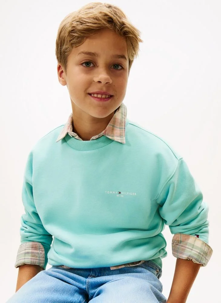 TOMMY HILFIGER Kids Mini Corp C-Neck Sweatshirt