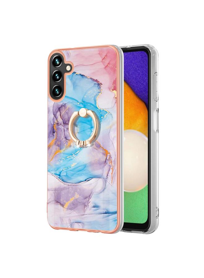 اس-توب جراب لهاتف Samsung Galaxy A14 5G مطلي بالكهرباء IMD TPU مع حلقة - Image 2