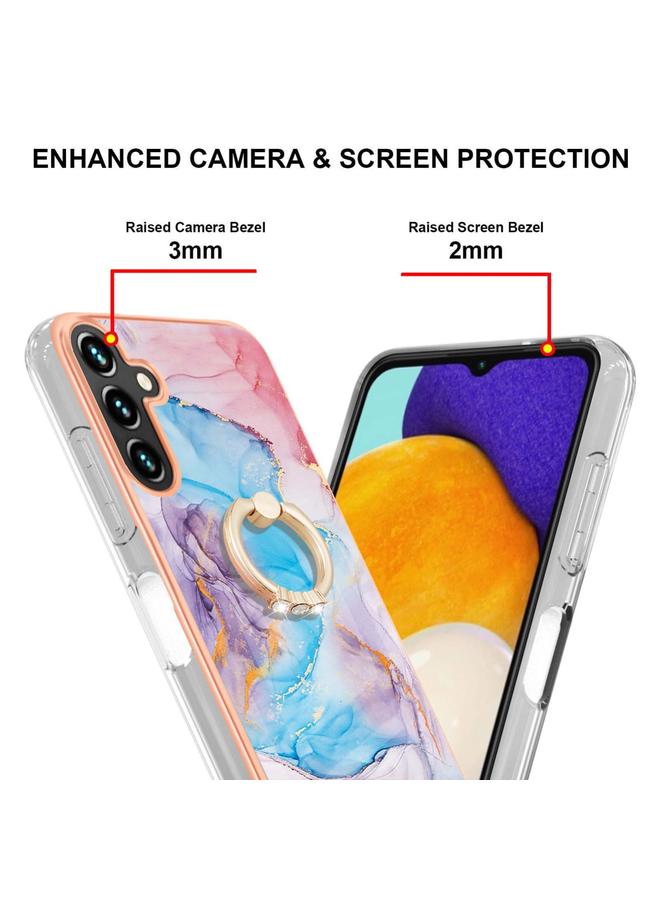 اس-توب جراب لهاتف Samsung Galaxy A14 5G مطلي بالكهرباء IMD TPU مع حلقة - Image 3
