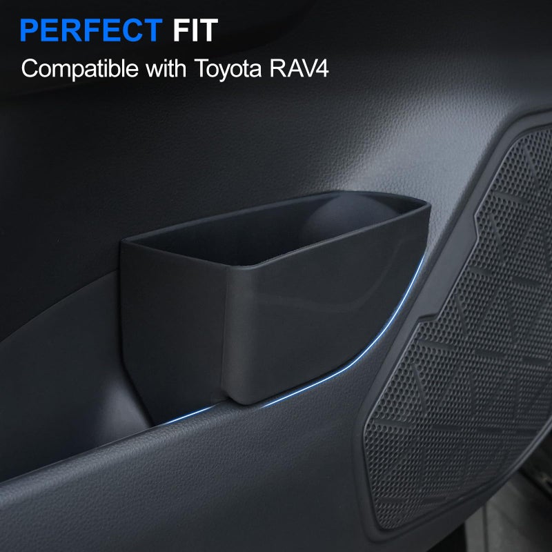 ELECFRESH 2PCS Door Side Trash Can Compatible with 2019-2024 2025 Toyota RAV4, Garbage Bin Storage Box for Toyota RAV4 Accessories 2025 2024 - Image 3