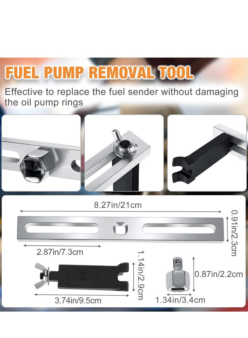 Generic Universal Fuel Pump Removal Tools, Adjustable Fuel Pump Lock Ring, Adjustable Lock Ring Spanner Fuel Pump Module Spanner Wrench, Fuel Tank Lid Cover Remove Spanner, 3 Pcs  - Image 3
