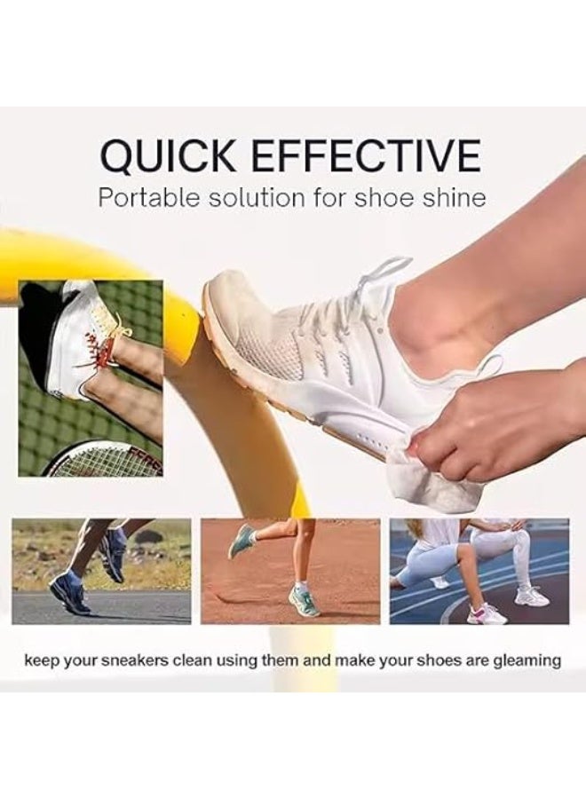 MXM Sneaker Shoe Cleaning Wipes, 2-Packs (60pcs), Professional Travel Disposable Shoe Wipes, Biodegradable Disposable White Safe for Leather, Canvas, Suede, Sports, Running Shoes (2 Pack) - Image 2