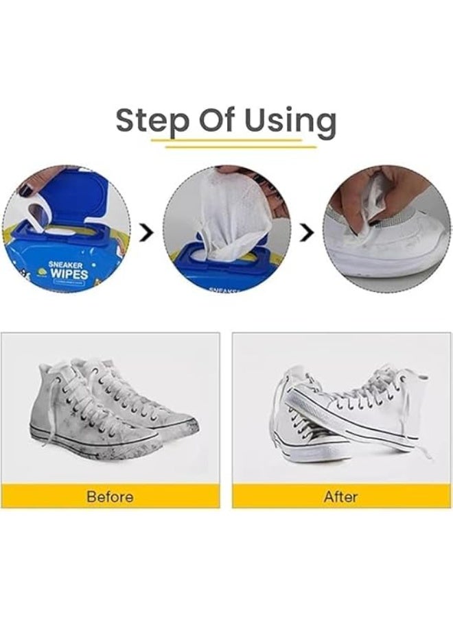MXM Sneaker Shoe Cleaning Wipes, 2-Packs (60pcs), Professional Travel Disposable Shoe Wipes, Biodegradable Disposable White Safe for Leather, Canvas, Suede, Sports, Running Shoes (2 Pack) - Image 5