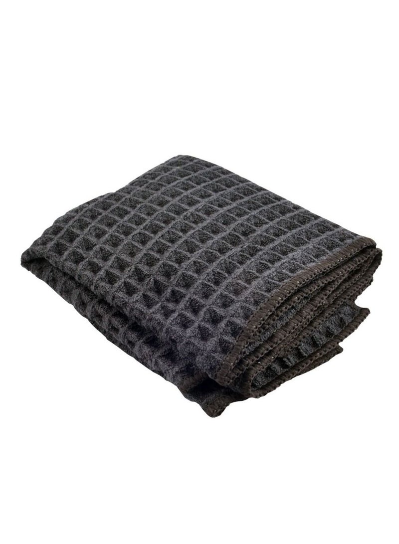 Harman 2-Piece Kitchen Towel Waffle Black 30x30cm