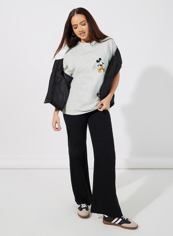 Styli Mickey Mouse Graphic Print Oversized T-Shirt - Image 2